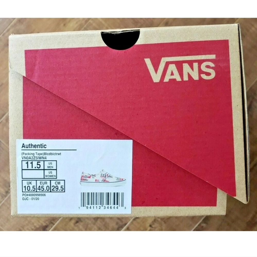 VANS Authentic 2020 Shoes PACKING TAPE/ TRUE WHITE Men Sz US 11.5 - Picture 8 of 8